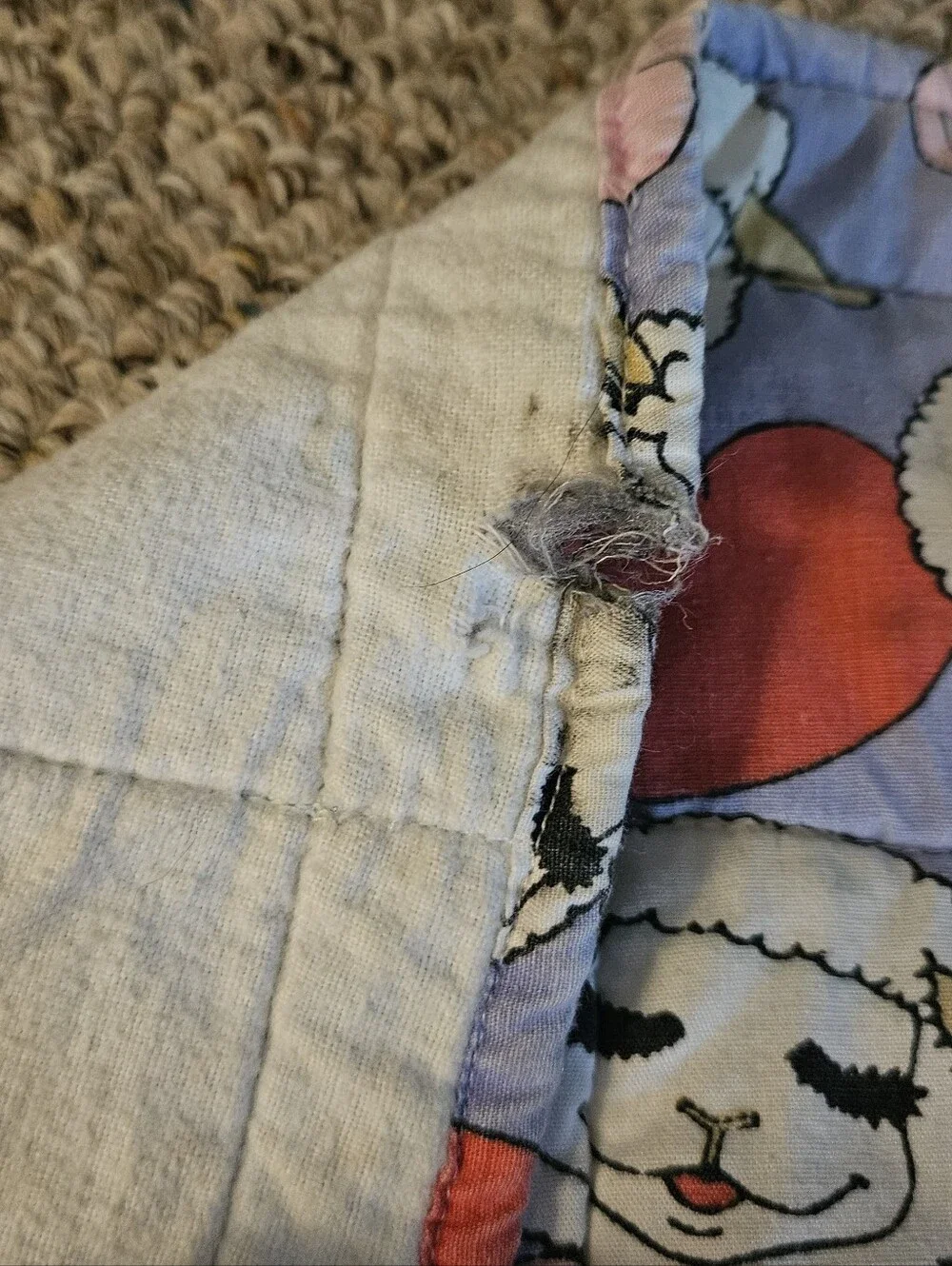 Handmade Lamb Chop Purple Quilt